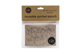 Medium Pocket Pouch with Gusset Clear