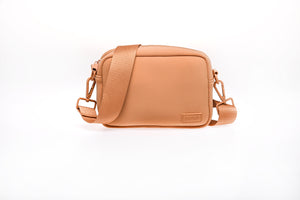 BECKY NEOPRENE BAG CAMEL