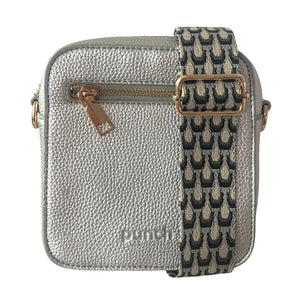 SAMANTHA MINI SQUARE CROSSBODY BAG SILVER