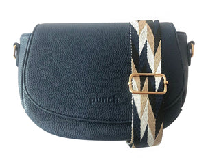 HARPER SADDLE CROSSBODY BAG NAVY