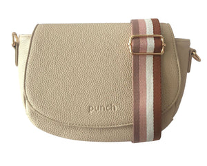 HARPER SADDLE CROSSBODY BAG NUDE