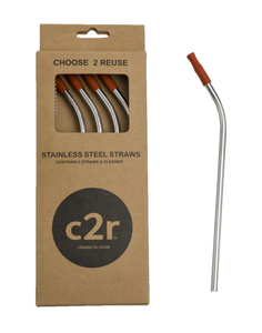 Stainless Steel Straw Packs Rust