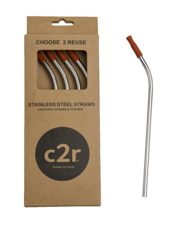 Stainless Steel Straw Packs Rust