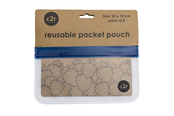 Small Flat Pocket Pouch Navy