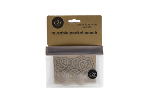 Small Pocket Pouch with Gusset Charcoal