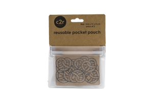 Small Pocket Pouch with Gusset Clear