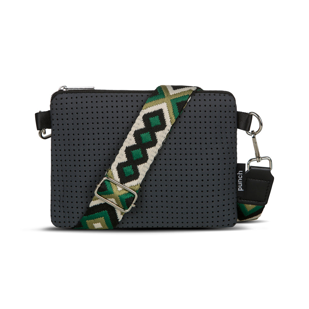 small rectangle crossbody bag charcoal Executive Concepts Wholesale