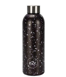 Terrazzo Water Bottle Black
