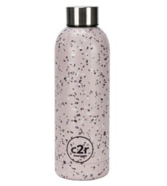 Terrazzo Water Bottle Pink
